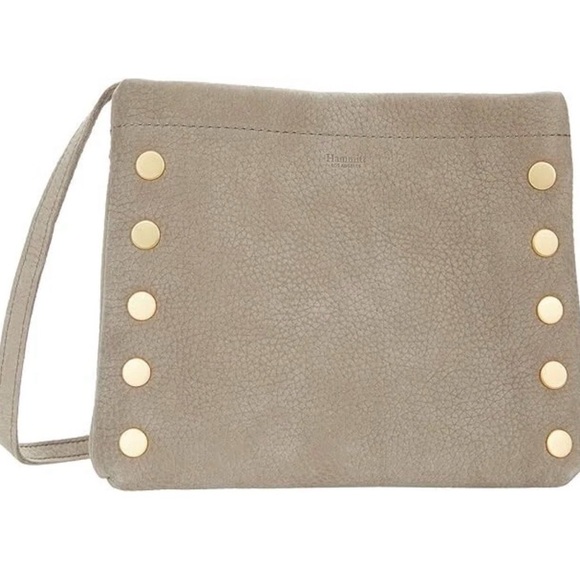 Hammitt Handbags - Hammitt Duke Grey Natural One Size Bag women’s Crossbody Gold Studs